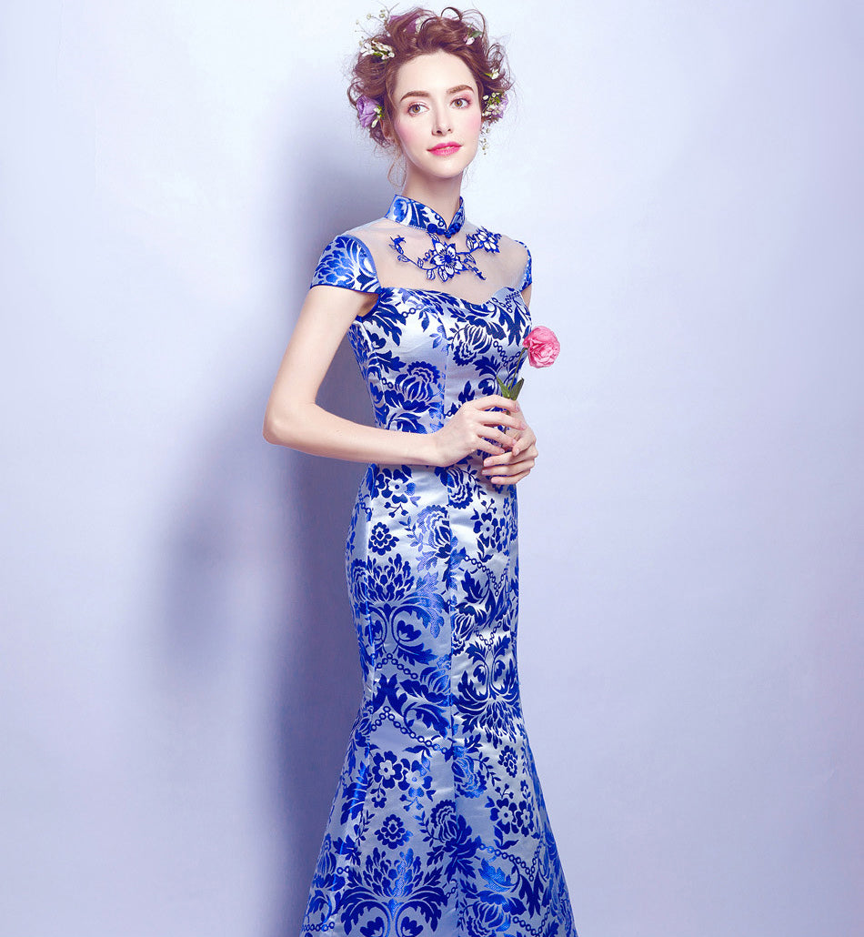 evening dress, long dress and chinese style dress - image #6294287 on  Favim.com